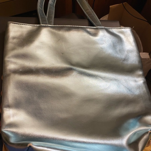 Target Mermaid Scale Style Tote Bag With Pastel Colors Blue-Pink-Yellow Used - Picture 9 of 9
